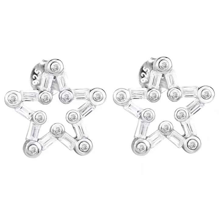Vivanna Lab-Created Bezel Set  Diamond Earrings