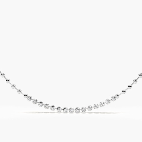 Tatriss 2.80 Carat Natural Diamond Illusion Set  Necklace