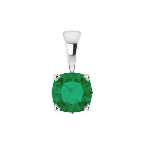 Welsie Emerald 4 Prong  Necklace