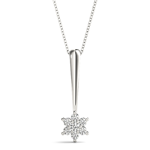 Dallas Natural Diamond Prong Set Necklace