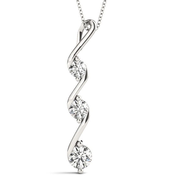 Aaron Natural Diamond Prong Set Necklace