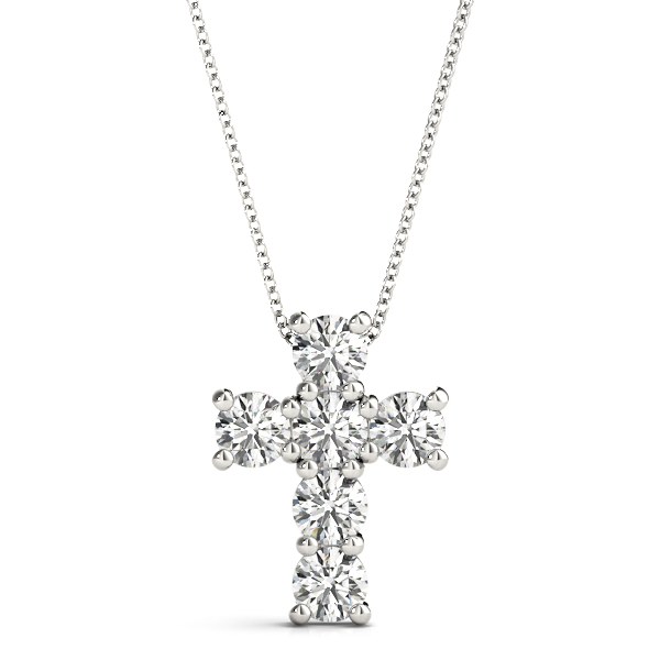 David Natural Diamond Prong Set Necklace