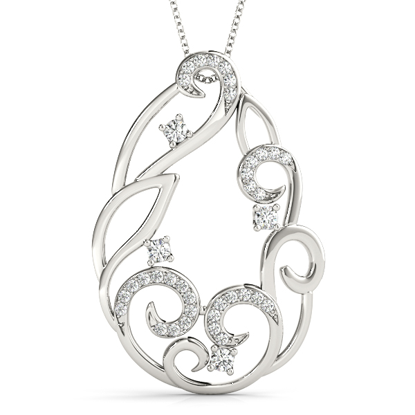 Evan Natural Diamond Prong Set Necklace