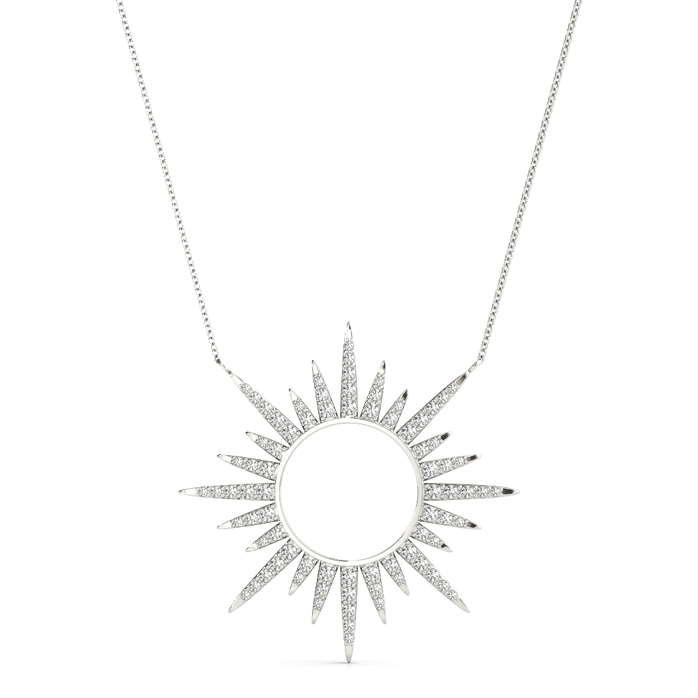 Chase Natural Diamond Pave Set Necklace