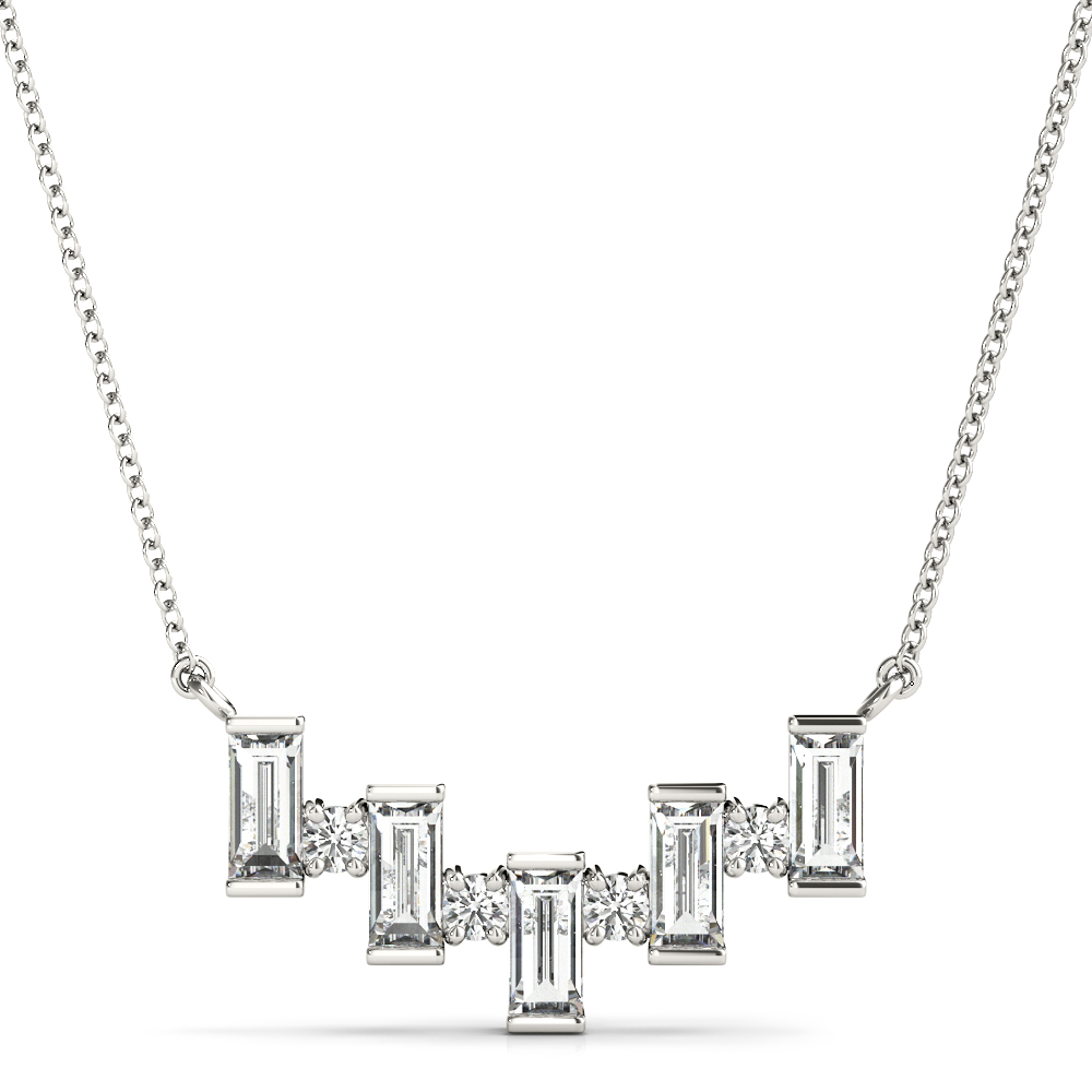 Jayden Natural Diamond Prong Set Necklace