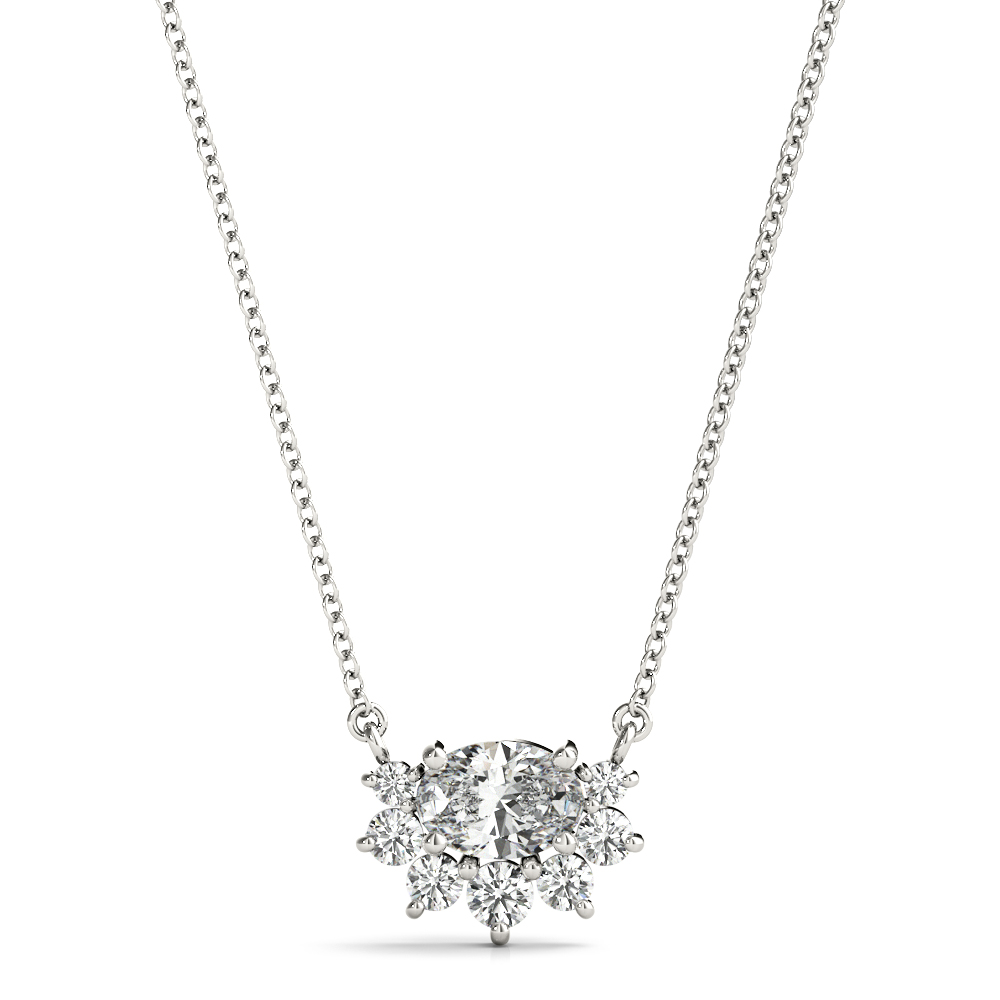 Taylor Natural Diamond Prong Set Necklace