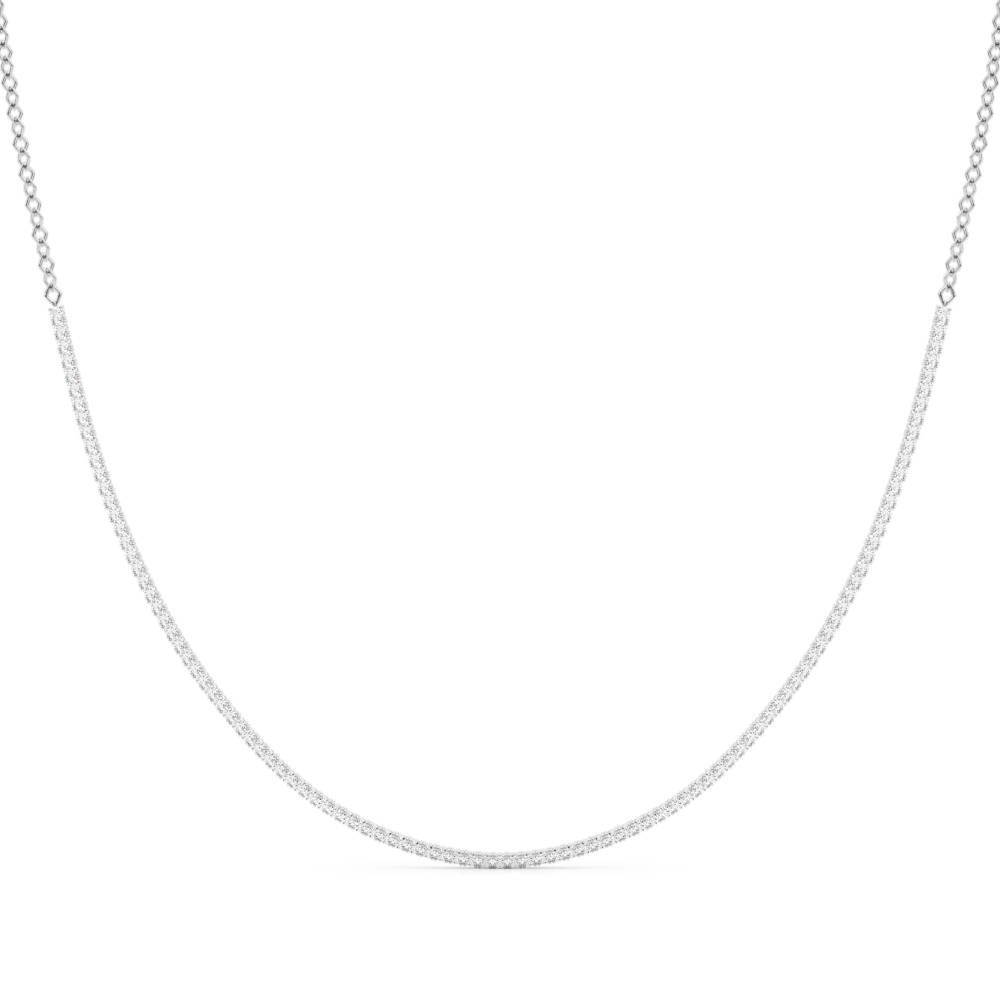 Veya Lab-Created Diamond 4 Prong Set Necklace