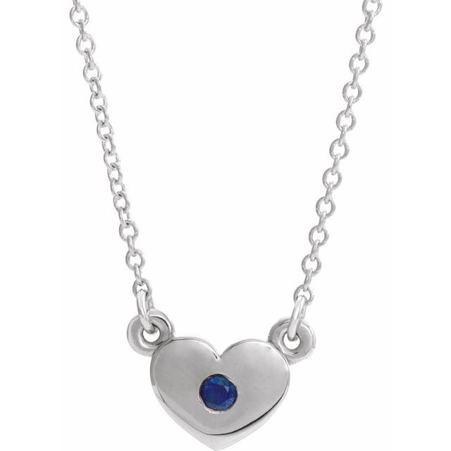 Panchita Blue Sapphire Bezel Set  Necklace