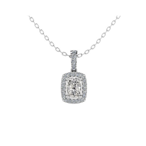 Thera Natural Diamond 4 Prong  Necklace