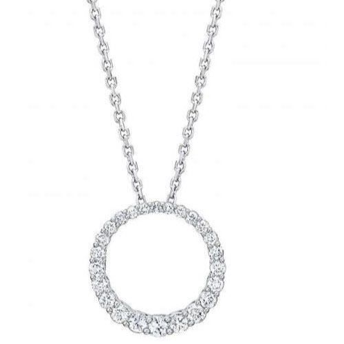 Philberta 0.50 Carat Natural Diamond Shared Prong  Necklace