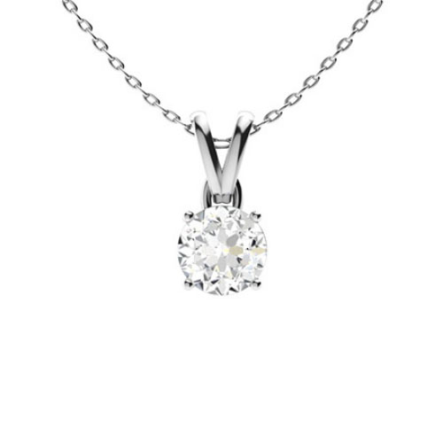 Ruti Natural Diamond 4 Prong  Necklace