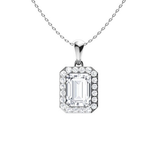 Torie Natural Diamond 4 Prong  Necklace