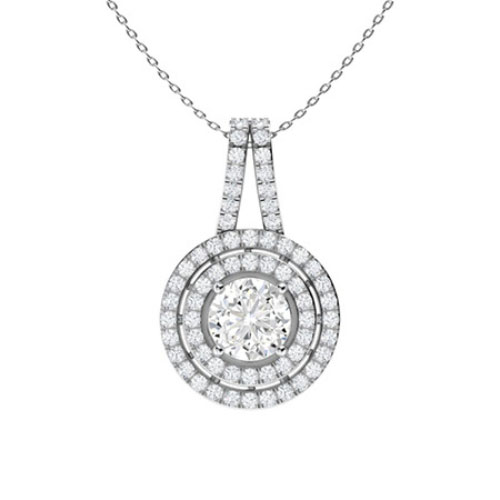 Philyra 0.50 Carat Natural Diamond 4 Prong  Necklace