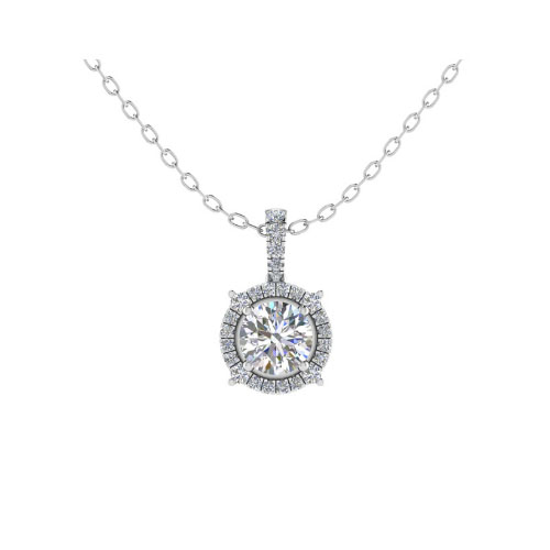 Tejasvi 0.25 - 1.50 Carat Natural Diamond 4 Prong  Necklace