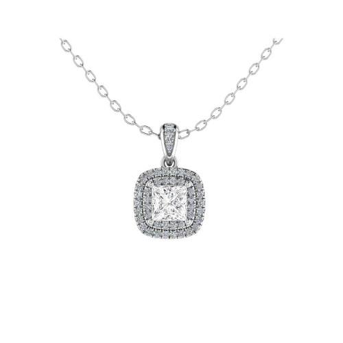 Trudie Natural Diamond 4 Prong  Necklace