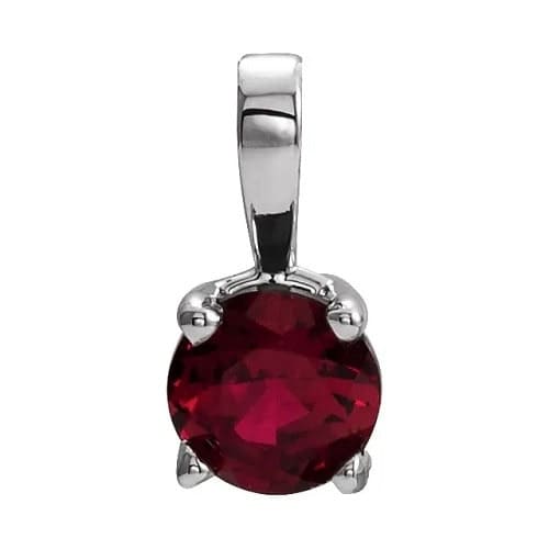 Peryn Natural Ruby 4 Prong  Necklace