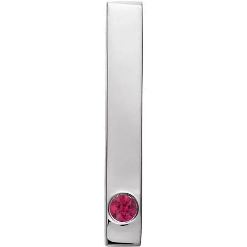 Parthivi 0.09 Carat Natural Ruby Bezel Set  Necklace