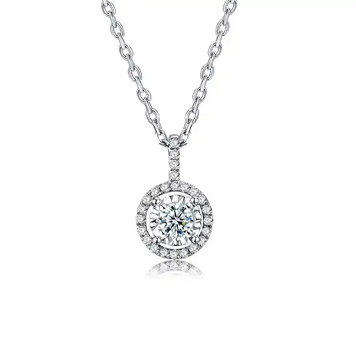 Taaliah Natural Diamond 4 Prong  Necklace