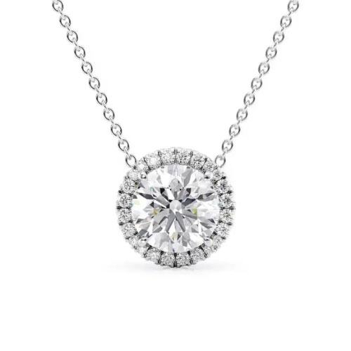 Tisha 0.34 Carat Natural Diamond 4 Prong  Necklace