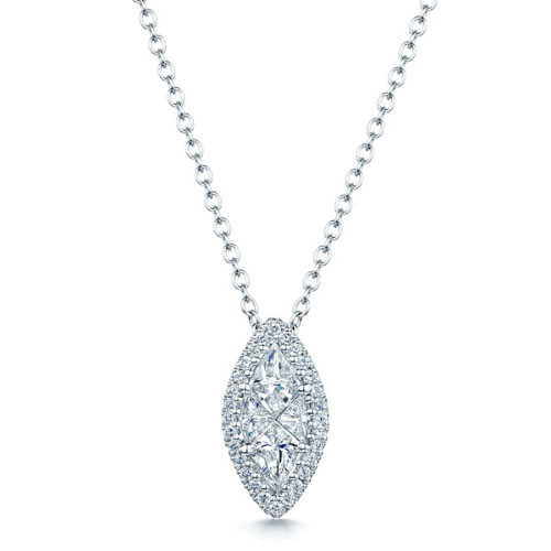 Tawanda Natural Diamond Prong Set  Necklace
