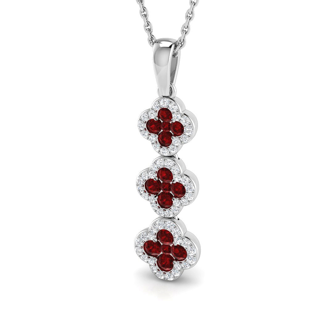 Esmeia Natural Ruby  Necklace