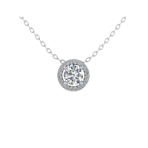 Taahira Natural Diamond 4 Prong  Necklace
