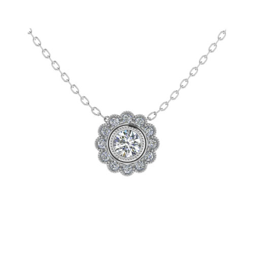 Tiona 0.10 - 0.50 Carat Natural Diamond  Necklace