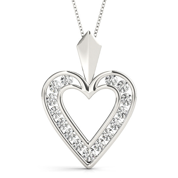 Lily Natural Diamond Channel Set  Necklace