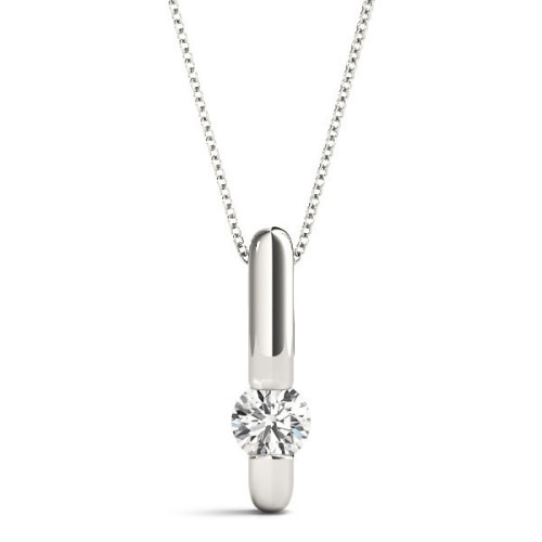 Ricula Natural Diamond Channel Set  Necklace