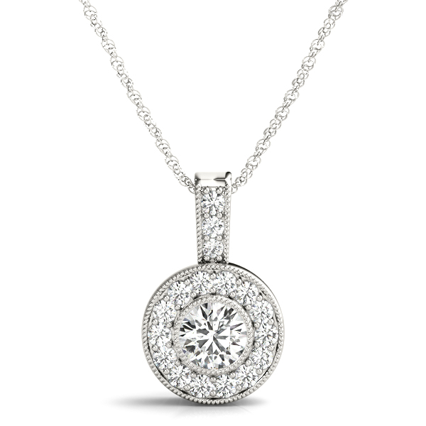 Tamira Lab-Created Diamond Bezel Set  Necklace