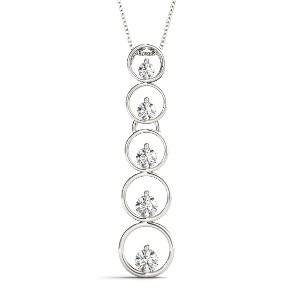 Heath Natural Diamond Bezel Set  Necklace