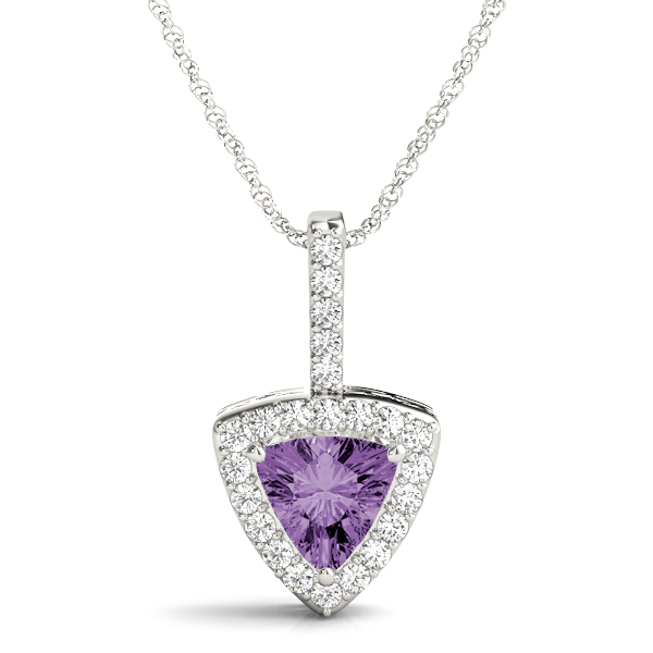 Talika 0.40 - Carat Amethyst 3 Prong  Necklace