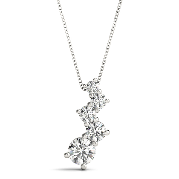 Silas Lab-Created Diamond Prong Set  Necklace