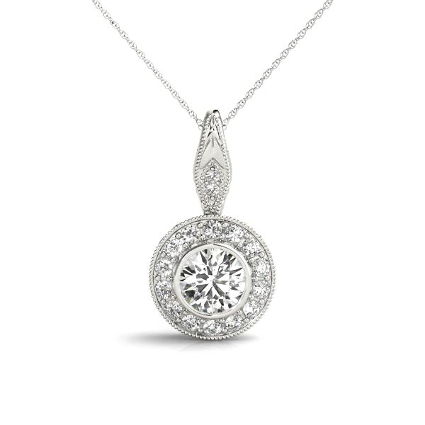 Taheera Lab-Created Diamond Bezel Set  Necklace
