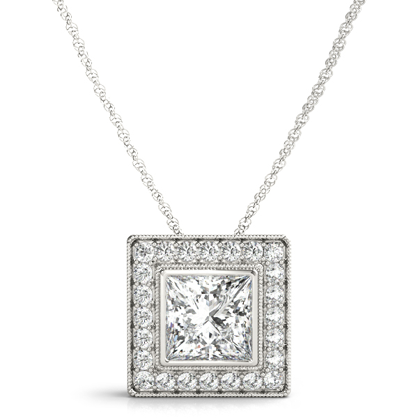 Tatiyana Lab-Created Diamond Bezel Set  Necklace