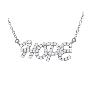Leetza Natural Diamond Pave Set  Necklace