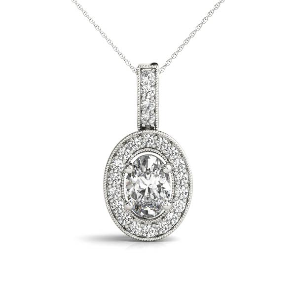Tone Lab-Created Diamond 4 Prong  Necklace