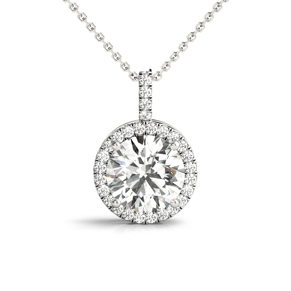 Tomasa Lab-Created Diamond 4 Prong  Necklace