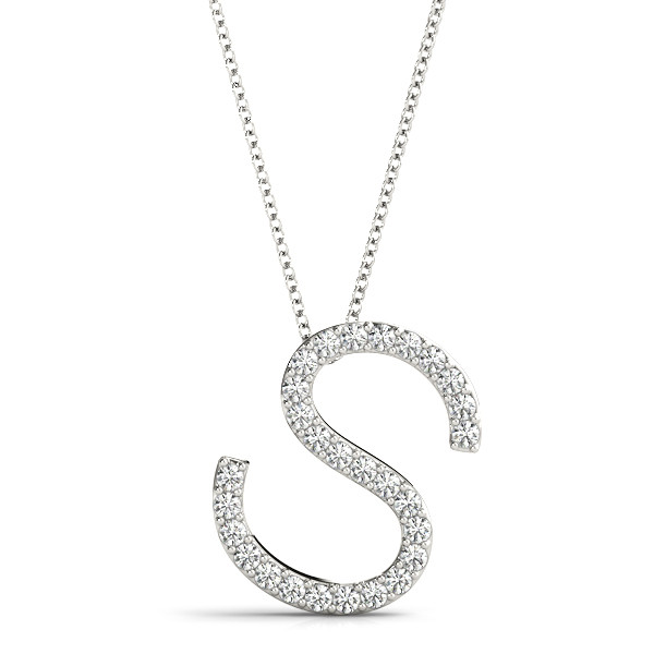 Stanley Lab-Created Diamond Prong Set  Necklace