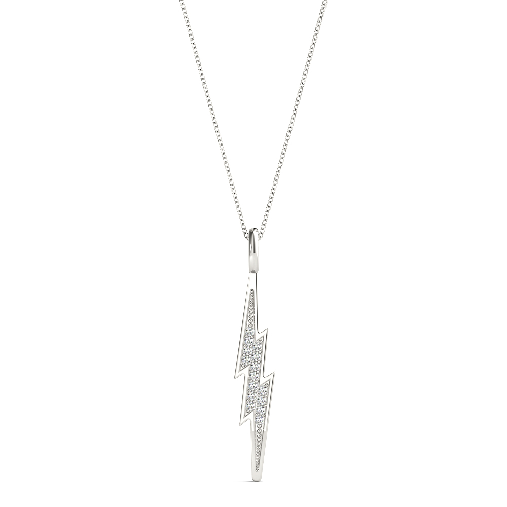 Alfred Natural Diamond Prong Set Necklace