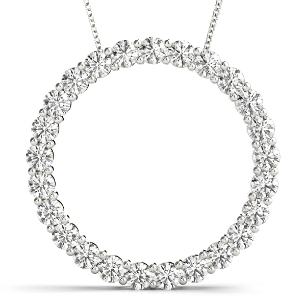 Otis Natural Diamond Prong Set  Necklace