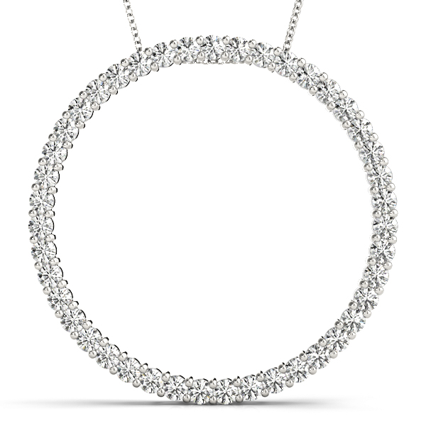 Austin Natural Diamond Prong Set  Necklace