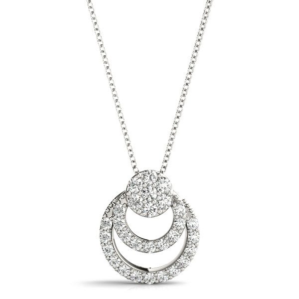 Phillip Natural Diamond Prong Set  Necklace