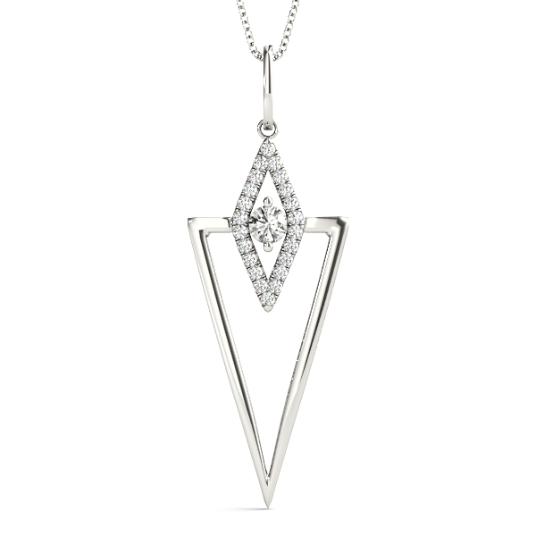 Billy Natural Diamond Prong Set  Necklace