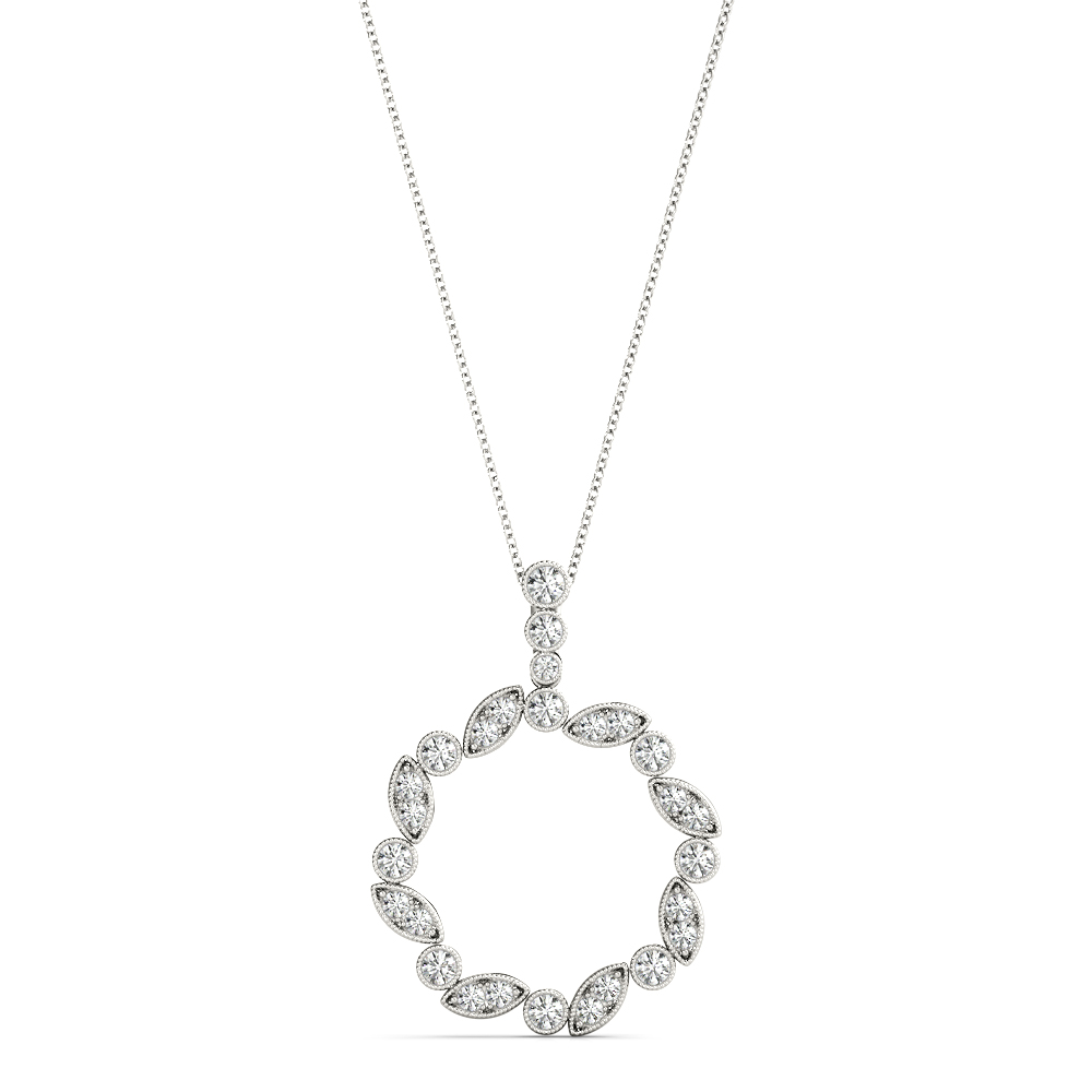Connor Natural Diamond Prong Set  Necklace