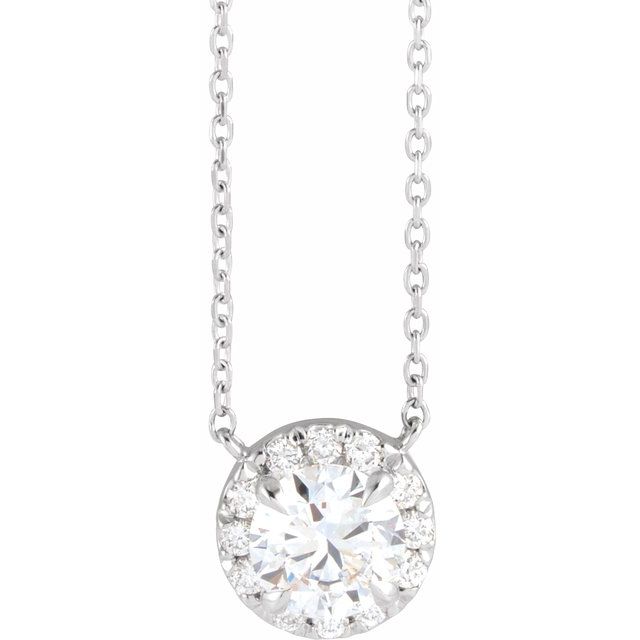 Jebita Natural Diamond 4 Prong  Necklace