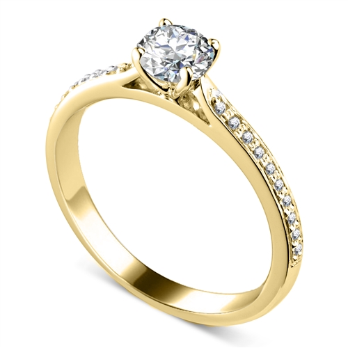 Clarugge Natural Diamond 4 Prong  Engagement Ring