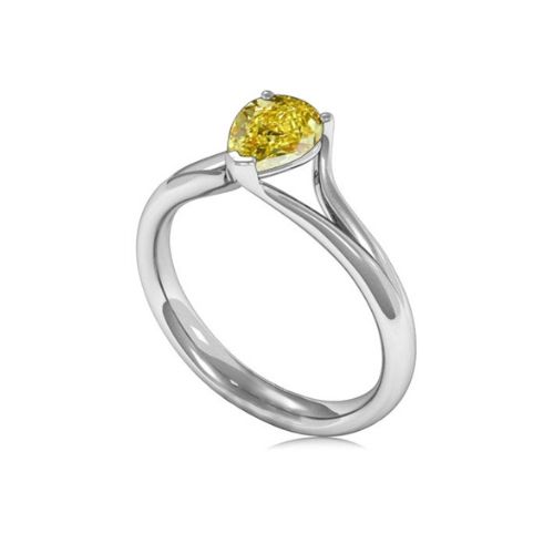 Noemie Yellow Diamond 3 Prong  Engagement Ring