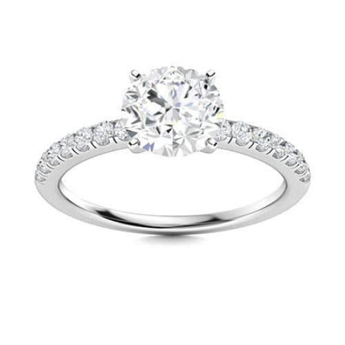 Side Stone Engagement Ring