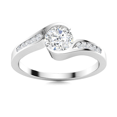 Dulcibella Natural Tension  Diamond Ring